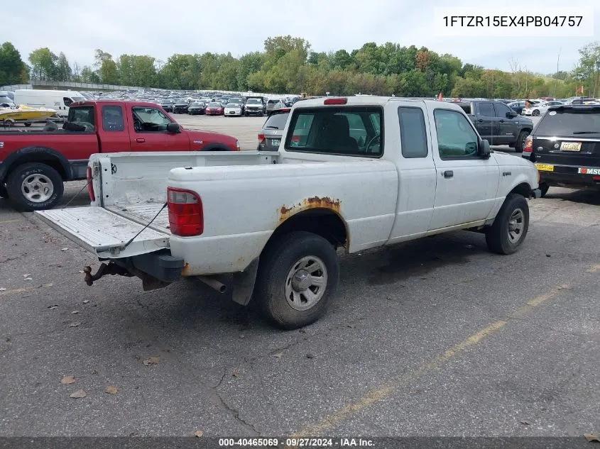 2004 Ford Ranger Xlt VIN: 1FTZR15EX4PB04757 Lot: 40465069