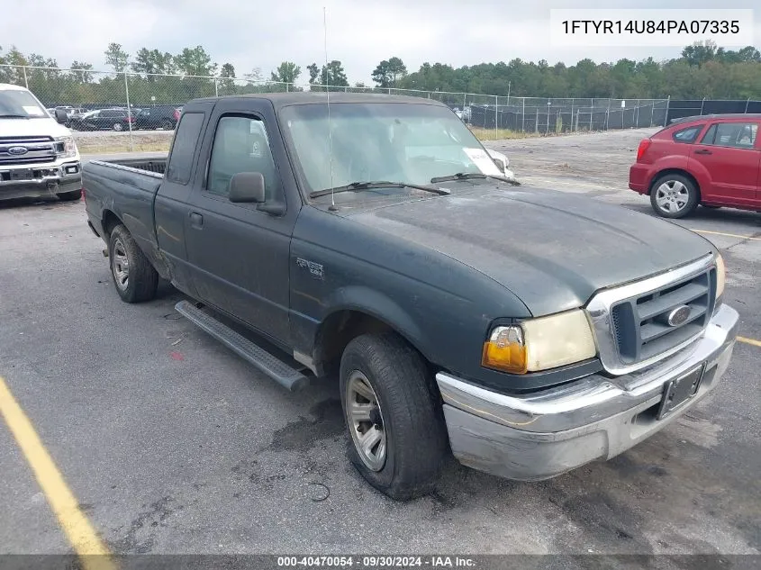 2004 Ford Ranger Edge/Tremor/Xl/Xlt VIN: 1FTYR14U84PA07335 Lot: 40470054