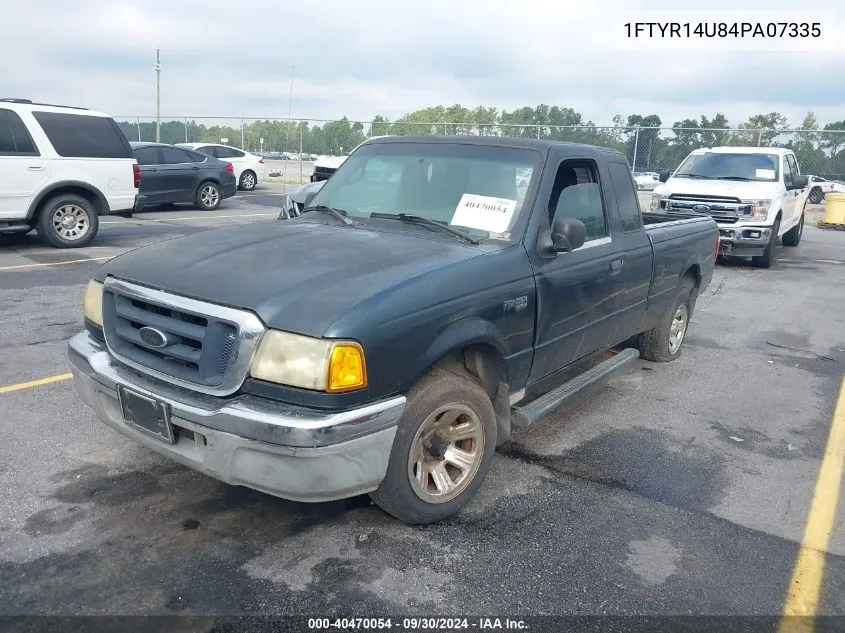 2004 Ford Ranger Edge/Tremor/Xl/Xlt VIN: 1FTYR14U84PA07335 Lot: 40470054