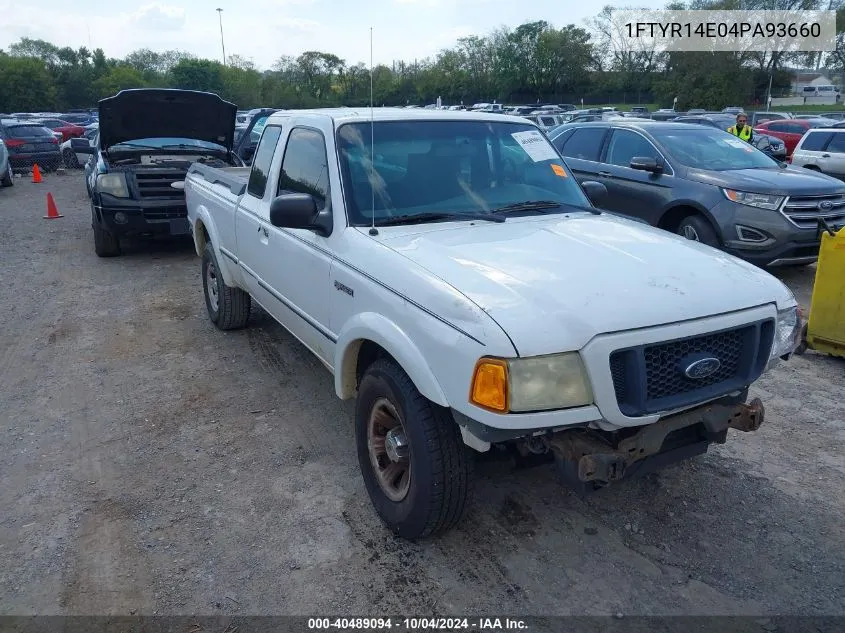 2004 Ford Ranger Edge VIN: 1FTYR14E04PA93660 Lot: 40489094