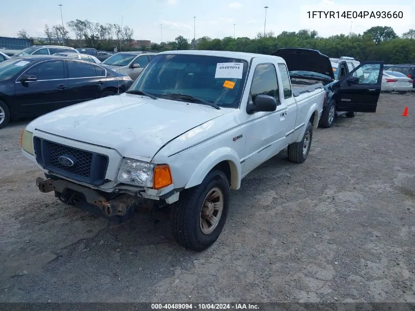 2004 Ford Ranger Edge VIN: 1FTYR14E04PA93660 Lot: 40489094