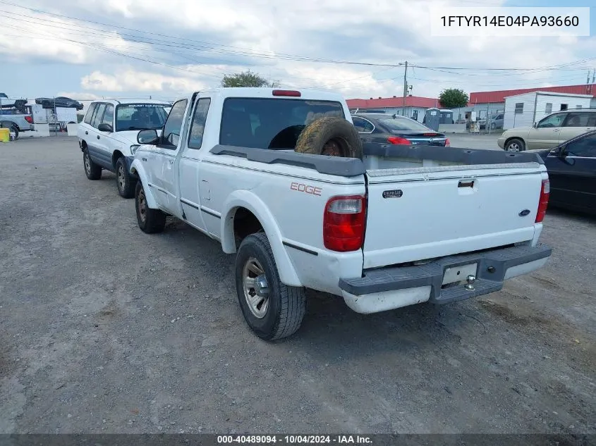 2004 Ford Ranger Edge VIN: 1FTYR14E04PA93660 Lot: 40489094