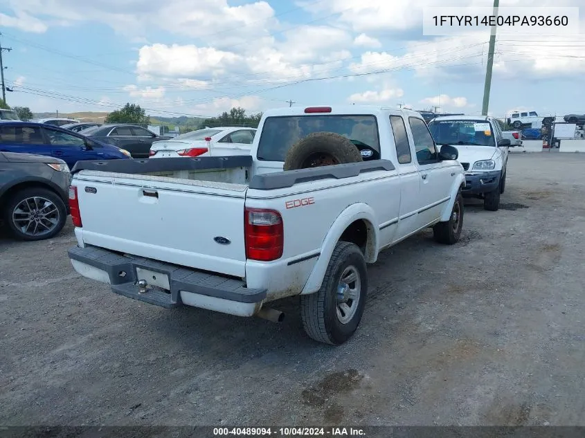 2004 Ford Ranger Edge VIN: 1FTYR14E04PA93660 Lot: 40489094