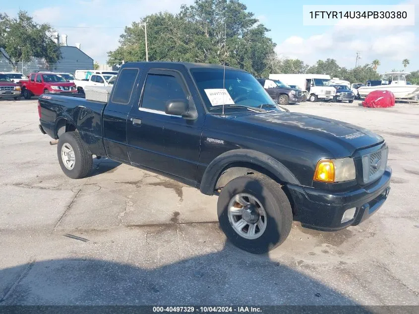 2004 Ford Ranger Edge/Tremor/Xl/Xlt VIN: 1FTYR14U34PB30380 Lot: 40497329