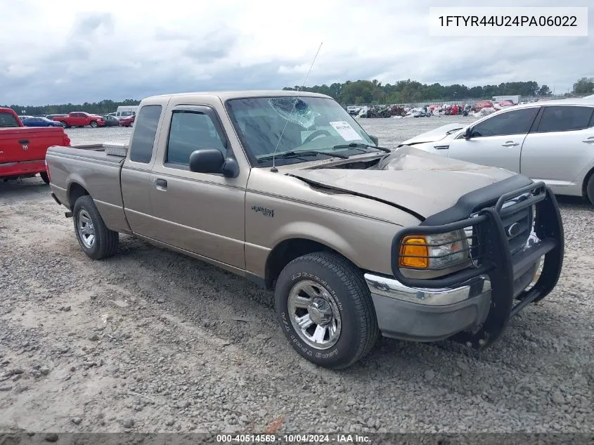 2004 Ford Ranger Edge/Tremor/Xlt VIN: 1FTYR44U24PA06022 Lot: 40514569