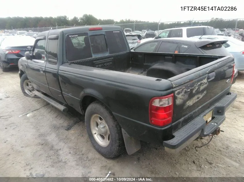 2004 Ford Ranger Edge/Tremor/Xlt VIN: 1FTZR45E14TA02286 Lot: 40521482