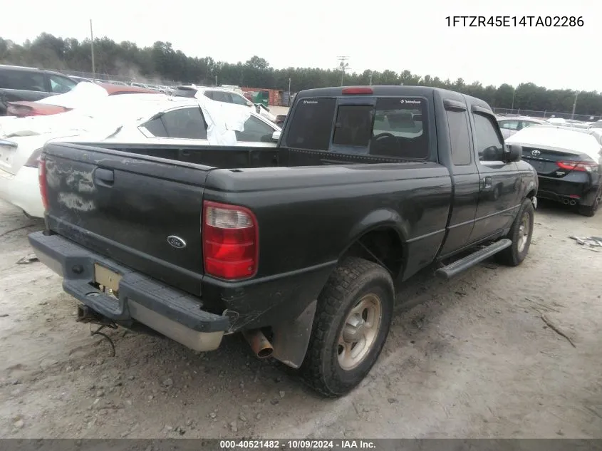 2004 Ford Ranger Edge/Tremor/Xlt VIN: 1FTZR45E14TA02286 Lot: 40521482