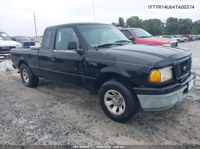 2004 Ford Ranger Edge/Tremor/Xl/Xlt VIN: 1FTYR14U64TA00374 Lot: 40564677