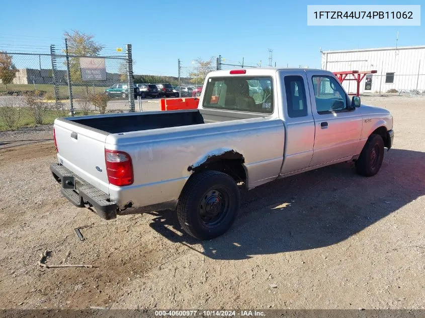 2004 Ford Ranger Edge/Tremor/Xlt VIN: 1FTZR44U74PB11062 Lot: 40600977