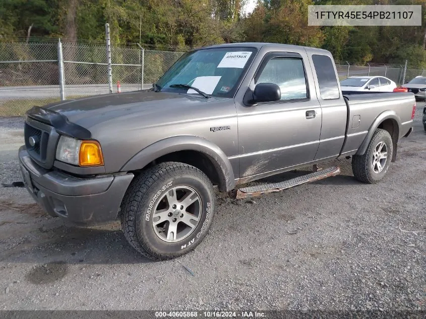 2004 Ford Ranger Edge/Tremor/Xlt VIN: 1FTYR45E54PB21107 Lot: 40605868