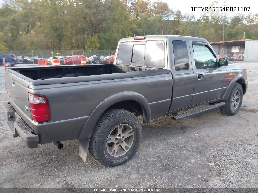 2004 Ford Ranger Edge/Tremor/Xlt VIN: 1FTYR45E54PB21107 Lot: 40605868