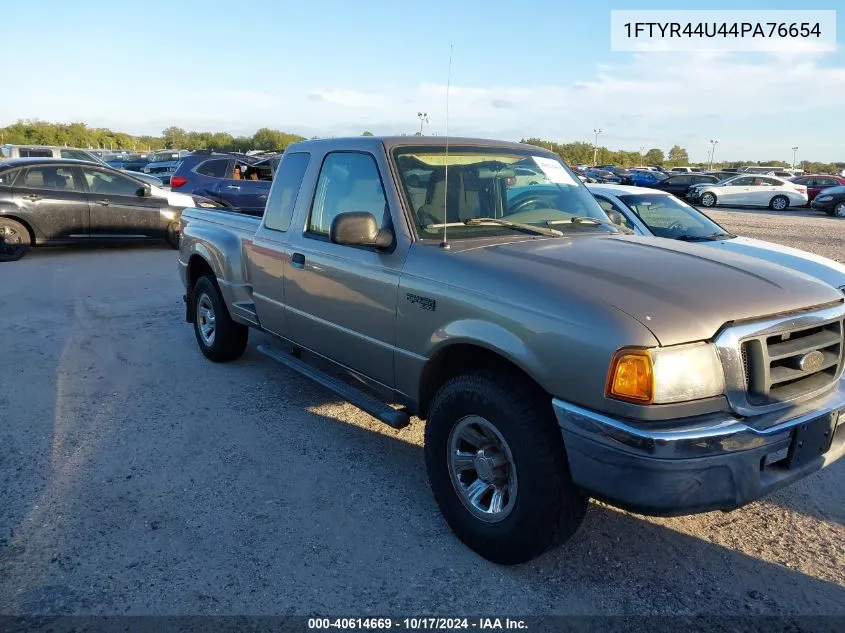 2004 Ford Ranger Edge/Tremor/Xlt VIN: 1FTYR44U44PA76654 Lot: 40614669