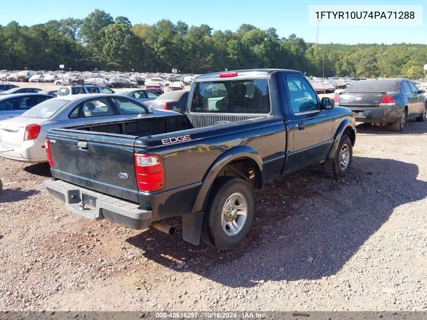 2004 Ford Ranger Edge/Xl/Xlt VIN: 1FTYR10U74PA71288 Lot: 40618297