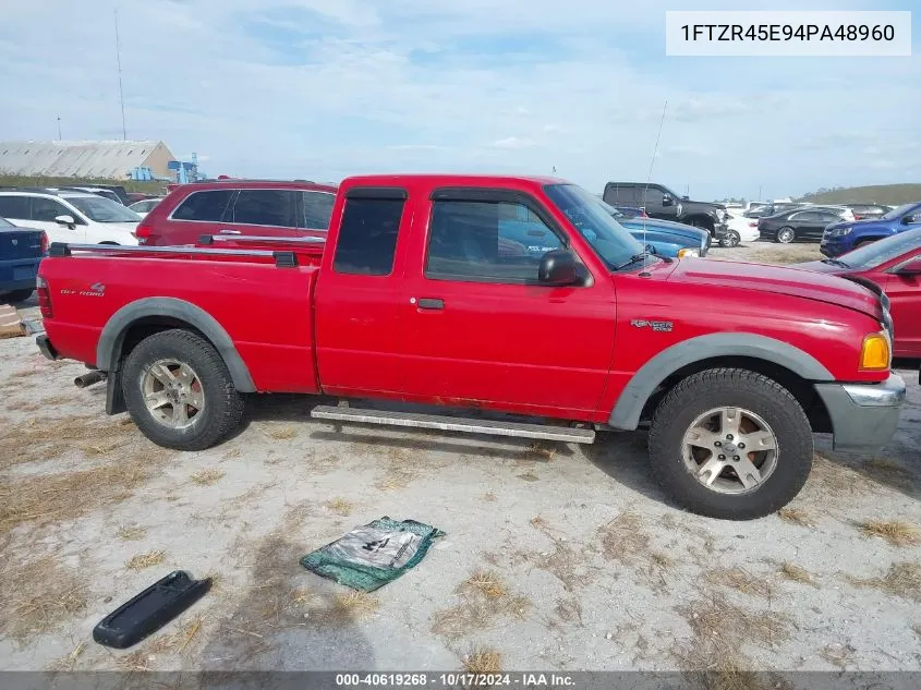 2004 Ford Ranger Edge/Tremor/Xlt VIN: 1FTZR45E94PA48960 Lot: 40619268