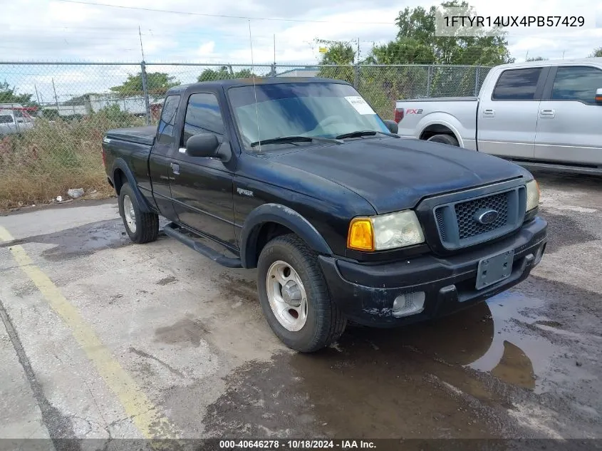 2004 Ford Ranger Edge/Tremor/Xl/Xlt VIN: 1FTYR14UX4PB57429 Lot: 40646278