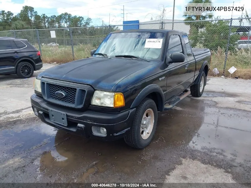 2004 Ford Ranger Edge/Tremor/Xl/Xlt VIN: 1FTYR14UX4PB57429 Lot: 40646278