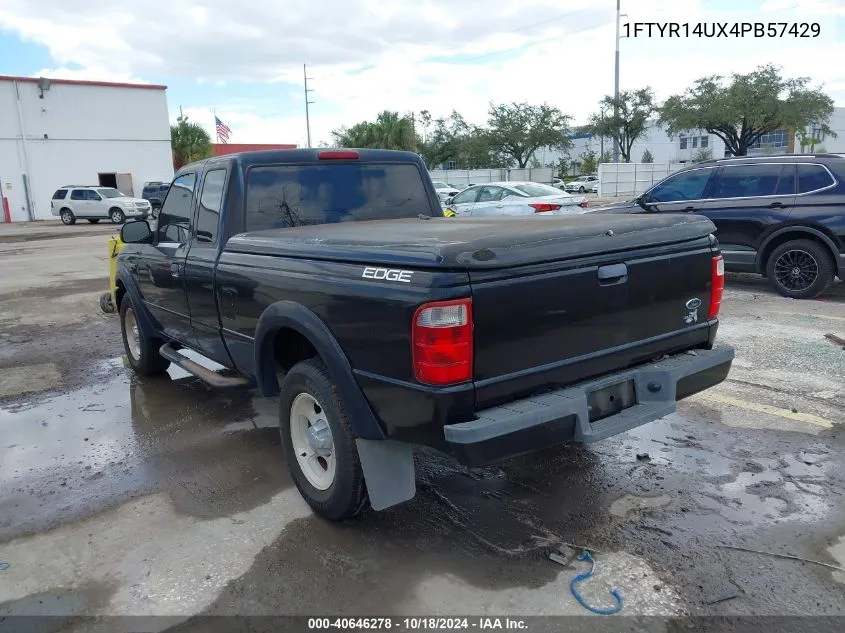 2004 Ford Ranger Edge/Tremor/Xl/Xlt VIN: 1FTYR14UX4PB57429 Lot: 40646278