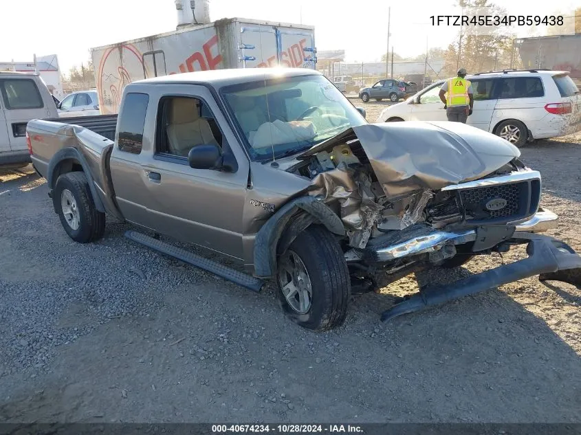 2004 Ford Ranger Edge/Tremor/Xlt VIN: 1FTZR45E34PB59438 Lot: 40674234