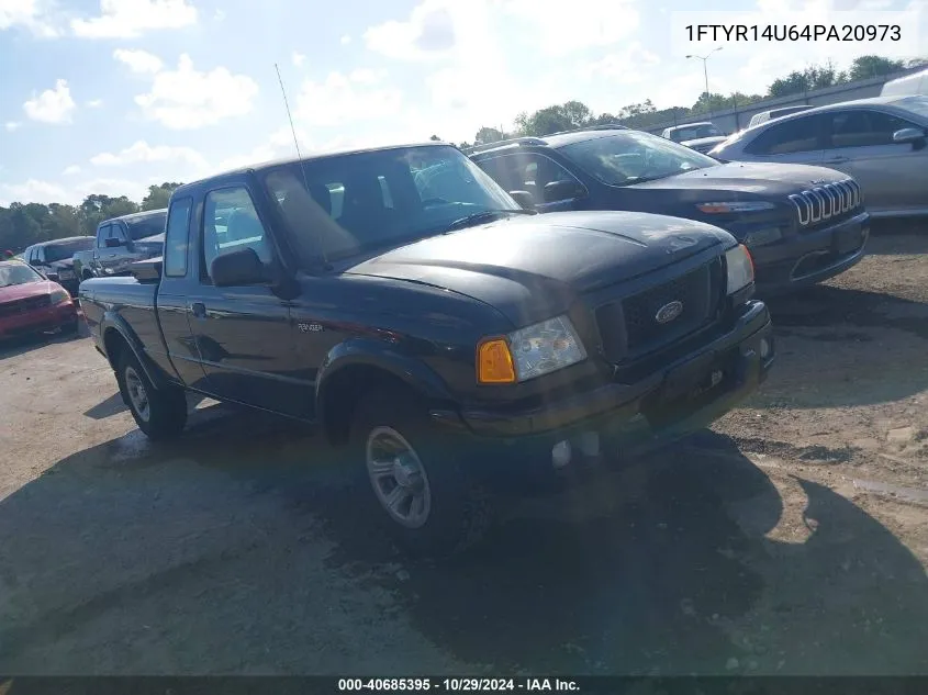 2004 Ford Ranger Edge/Tremor/Xl/Xlt VIN: 1FTYR14U64PA20973 Lot: 40685395