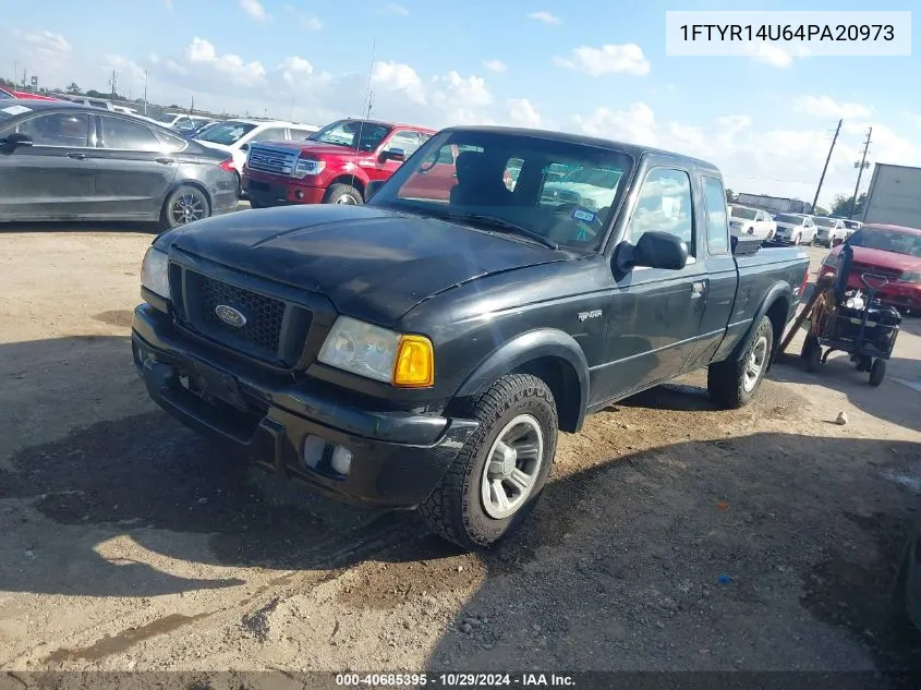 2004 Ford Ranger Edge/Tremor/Xl/Xlt VIN: 1FTYR14U64PA20973 Lot: 40685395