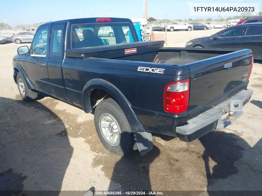 2004 Ford Ranger Edge/Tremor/Xl/Xlt VIN: 1FTYR14U64PA20973 Lot: 40685395