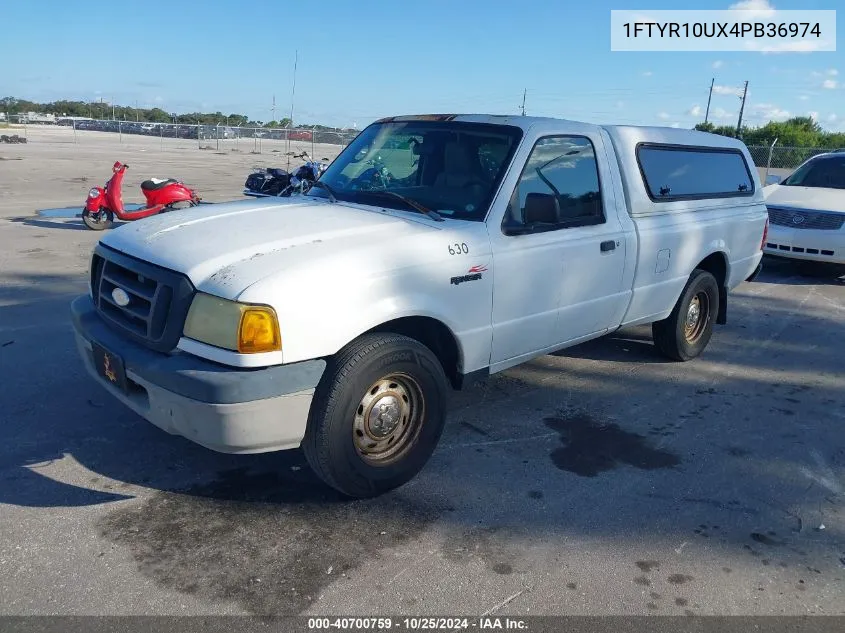 2004 Ford Ranger Edge/Xl/Xlt VIN: 1FTYR10UX4PB36974 Lot: 40700759