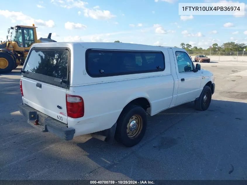 2004 Ford Ranger Edge/Xl/Xlt VIN: 1FTYR10UX4PB36974 Lot: 40700759