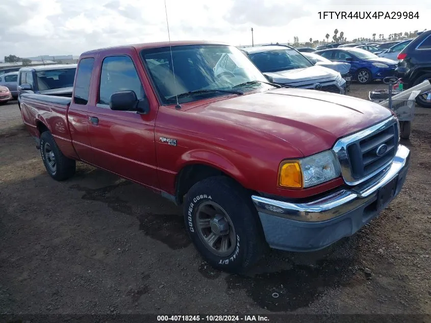 2004 Ford Ranger Edge/Tremor/Xlt VIN: 1FTYR44UX4PA29984 Lot: 40718245