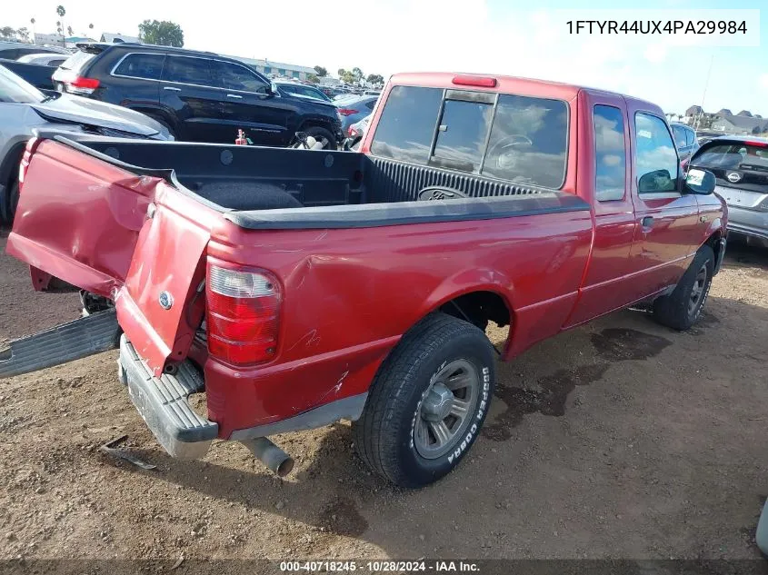 2004 Ford Ranger Edge/Tremor/Xlt VIN: 1FTYR44UX4PA29984 Lot: 40718245