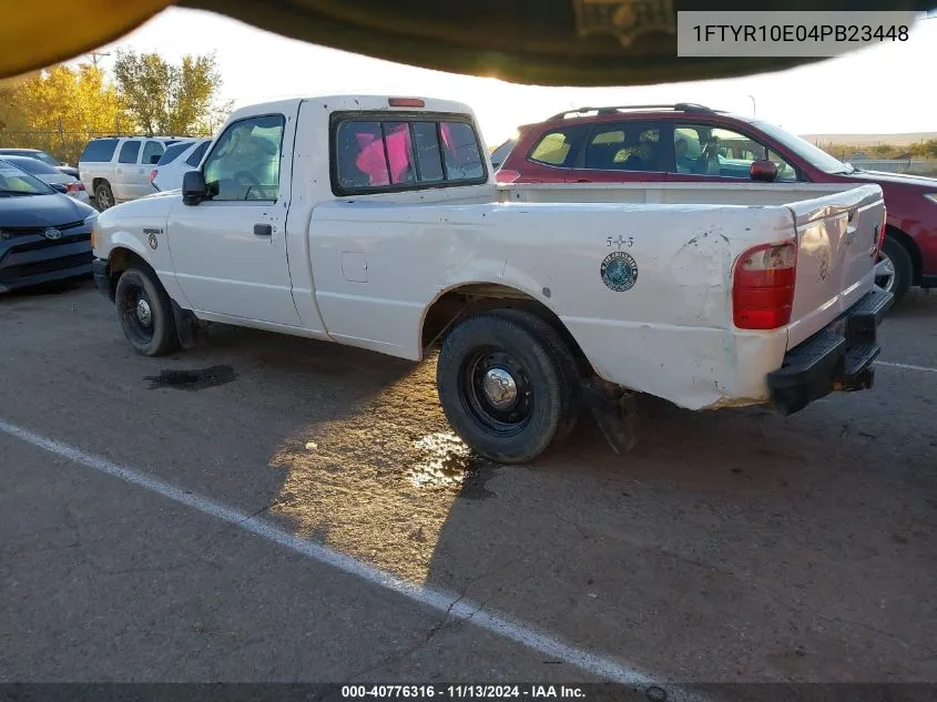 2004 Ford Ranger Xl Fleet VIN: 1FTYR10E04PB23448 Lot: 40776316