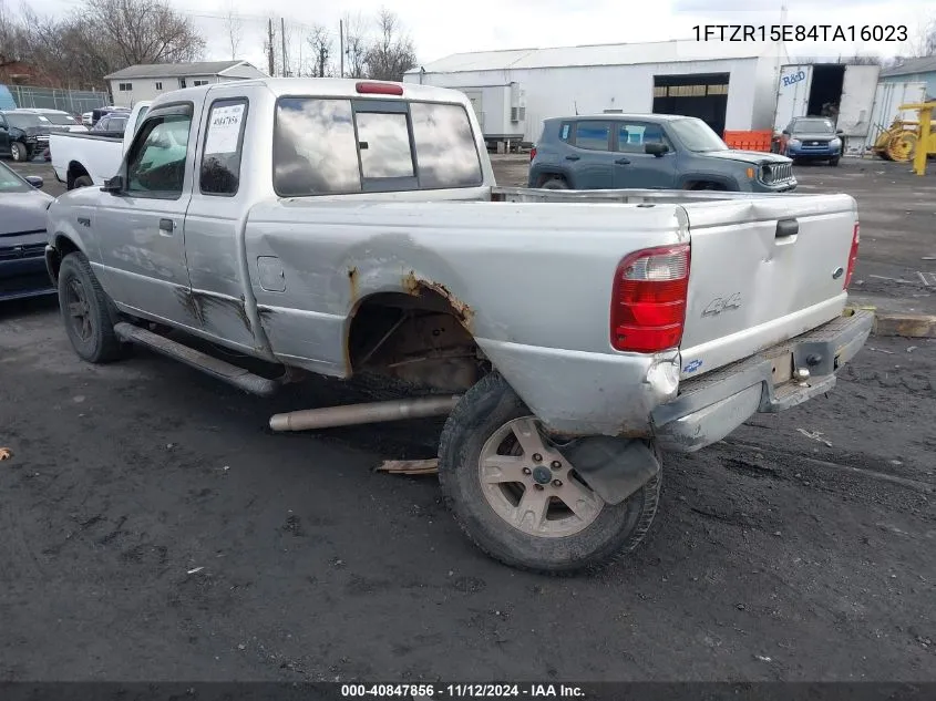 2004 Ford Ranger Xlt VIN: 1FTZR15E84TA16023 Lot: 40847856