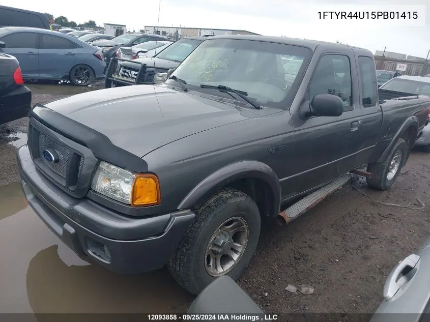 2005 Ford Ranger VIN: 1FTYR44U15PB01415 Lot: 12093858