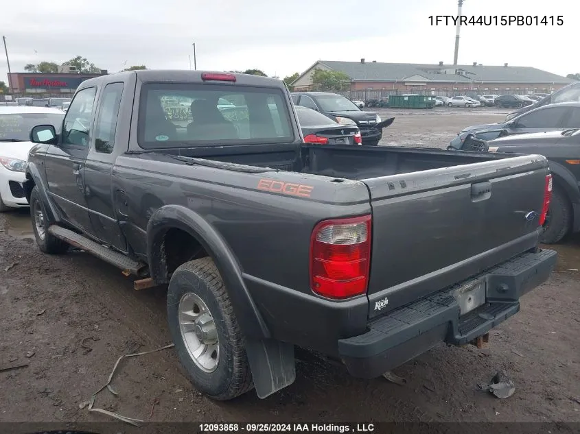 2005 Ford Ranger VIN: 1FTYR44U15PB01415 Lot: 12093858