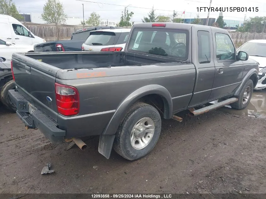 2005 Ford Ranger VIN: 1FTYR44U15PB01415 Lot: 12093858