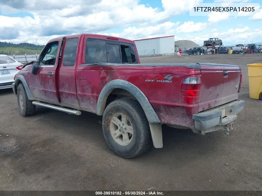 2005 Ford Ranger Edge/Fx4 Level Ii/Fx4 Off-Road/Xlt VIN: 1FTZR45EX5PA14205 Lot: 39510182