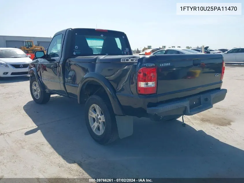 2005 Ford Ranger Edge/Stx/Xl/Xls/Xlt VIN: 1FTYR10U25PA11470 Lot: 39766261