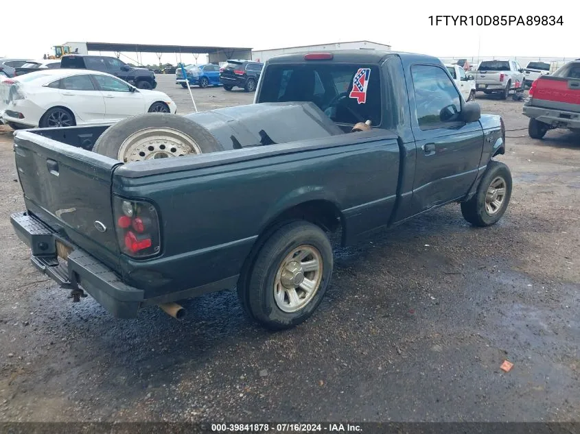 2005 Ford Ranger Xl/Xls/Xlt VIN: 1FTYR10D85PA89834 Lot: 39841878