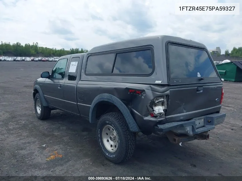 2005 Ford Ranger Edge/Fx4 Level Ii/Fx4 Off-Road/Xlt VIN: 1FTZR45E75PA59327 Lot: 39893626