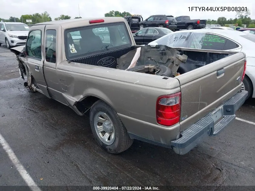 2005 Ford Ranger VIN: 1FTYR44UX5PB08301 Lot: 39920404