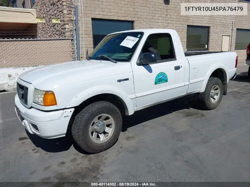 2005 Ford Ranger Edge/Stx/Xl/Xls/Xlt VIN: 1FTYR10U45PA76479 Lot: 40114302