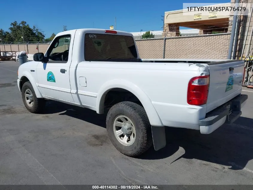 2005 Ford Ranger Edge/Stx/Xl/Xls/Xlt VIN: 1FTYR10U45PA76479 Lot: 40114302