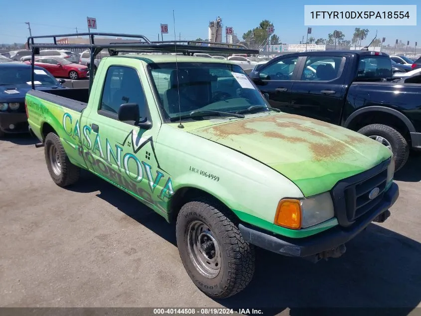 2005 Ford Ranger Xl/Xls/Xlt VIN: 1FTYR10DX5PA18554 Lot: 40144508