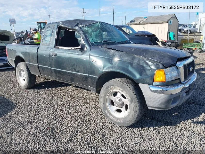 2005 Ford Ranger Edge/Xl/Xlt VIN: 1FTYR15E35PB03172 Lot: 40146960