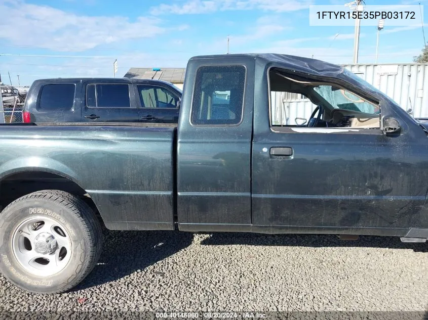 2005 Ford Ranger Edge/Xl/Xlt VIN: 1FTYR15E35PB03172 Lot: 40146960