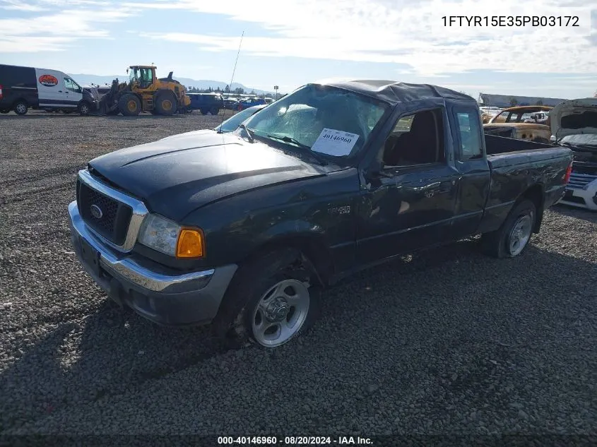 2005 Ford Ranger Edge/Xl/Xlt VIN: 1FTYR15E35PB03172 Lot: 40146960