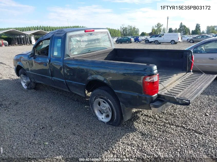 2005 Ford Ranger Edge/Xl/Xlt VIN: 1FTYR15E35PB03172 Lot: 40146960