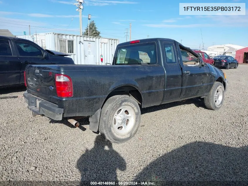 2005 Ford Ranger Edge/Xl/Xlt VIN: 1FTYR15E35PB03172 Lot: 40146960