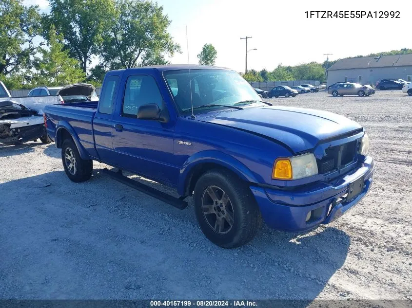 2005 Ford Ranger Edge/Fx4 Level Ii/Fx4 Off-Road/Xlt VIN: 1FTZR45E55PA12992 Lot: 40157199