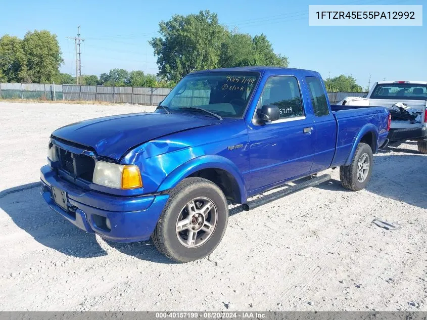 2005 Ford Ranger Edge/Fx4 Level Ii/Fx4 Off-Road/Xlt VIN: 1FTZR45E55PA12992 Lot: 40157199