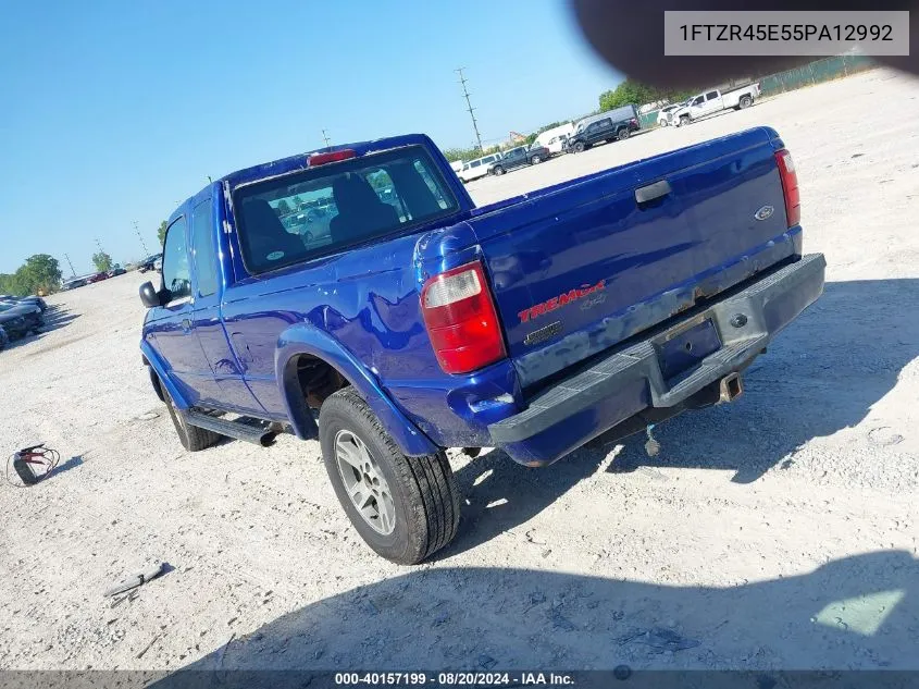 2005 Ford Ranger Edge/Fx4 Level Ii/Fx4 Off-Road/Xlt VIN: 1FTZR45E55PA12992 Lot: 40157199